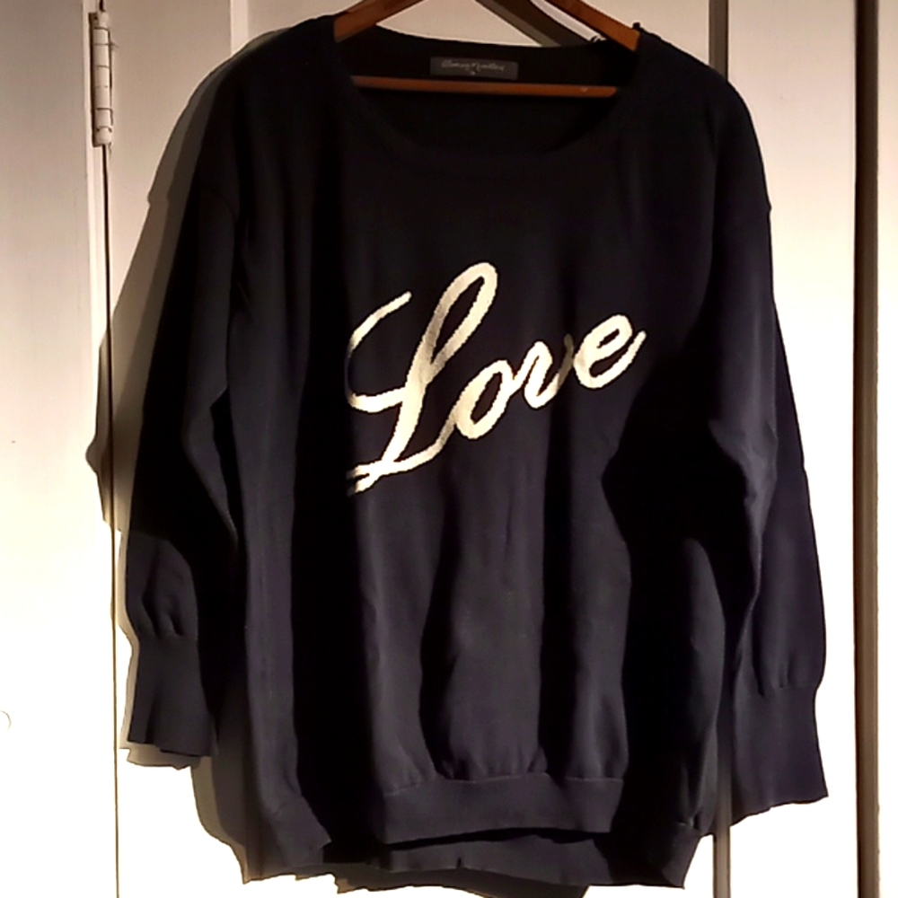 Navy blue Blooming Marvelous sweater